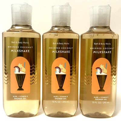 3 Whipped Coconut milk shake bath & Body Wash Shower Gel 10oz