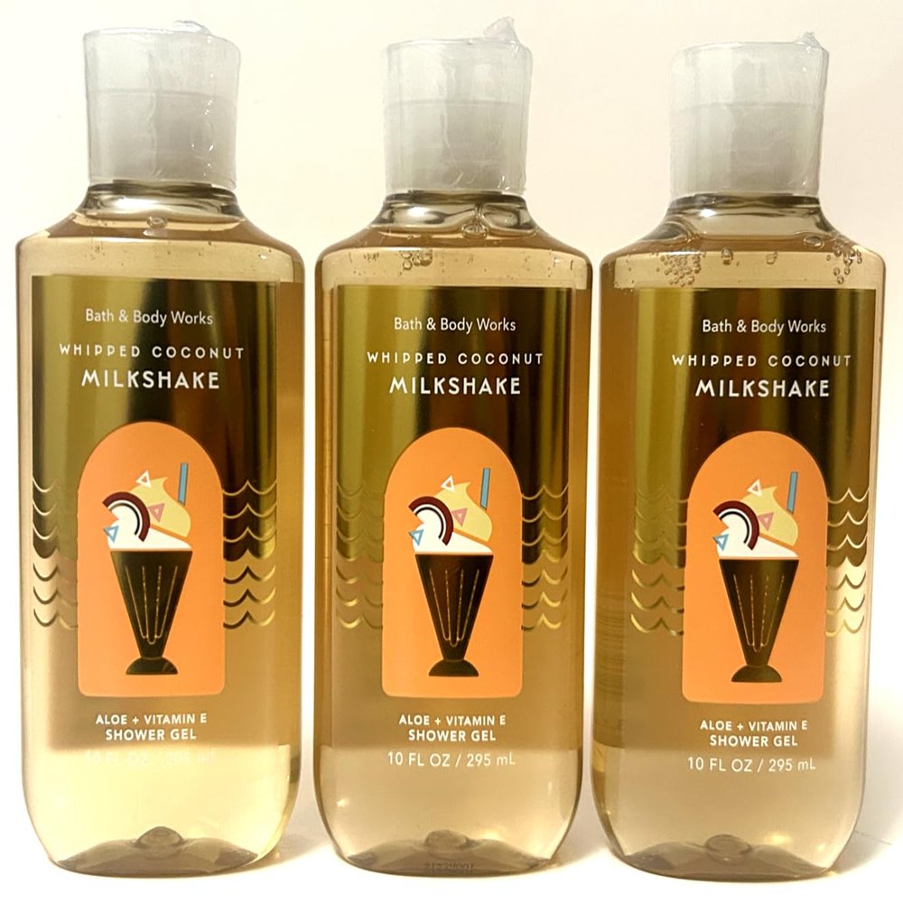 3 Whipped Coconut milk shake bath & Body Wash Shower Gel 10oz