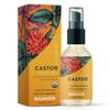 Badger Organic Castor Hair Oil for Thicker Fuller Looking Hair, 100% Organic Castor Oil for Hair Growth & Restoration, Red Clover & Peppermint, Deep Hydrating Hair Oil, 2 fl oz Glass Bottle view 1
