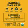 Badger Organic Castor Hair Oil for Thicker Fuller Looking Hair, 100% Organic Castor Oil for Hair Growth & Restoration, Red Clover & Peppermint, Deep Hydrating Hair Oil, 2 fl oz Glass Bottle view 3