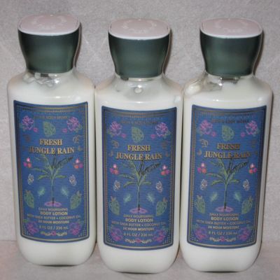 3 FRESH JUNGLE RAIN Bath & Body Super Smooth Body Lotion 8 OZ