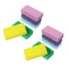 DECORNIJIA 10pcs Double-Sided Pu Pumice Stone for Feet Callus Remover and Dead Skin Scrubber Tool for Soft Smooth Heels and Relaxation view 1