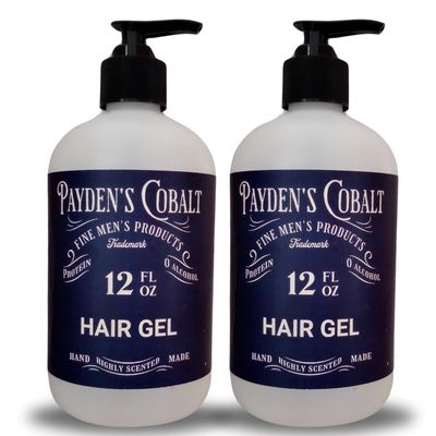 Black Canyon Home and Body Payden's Cobalt Bay Rum For Men Scented Protein Hair Gel, 12 Oz (2 Pack)