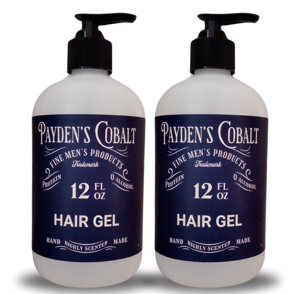 Black Canyon Home and Body Payden's Cobalt Vanilla Sweet Suede For Men Scented Protein Hair Gel, 12 Oz (2 Pack)