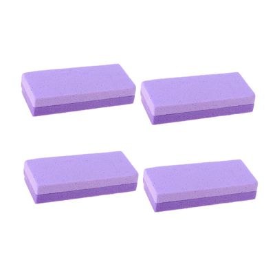 DECORNIJIA 4pcs Double-Sided Foot Pumice Stone for Removal and Foot Care Natural Stone Scrubber for Smooth Skin for Hard Skin and Dead