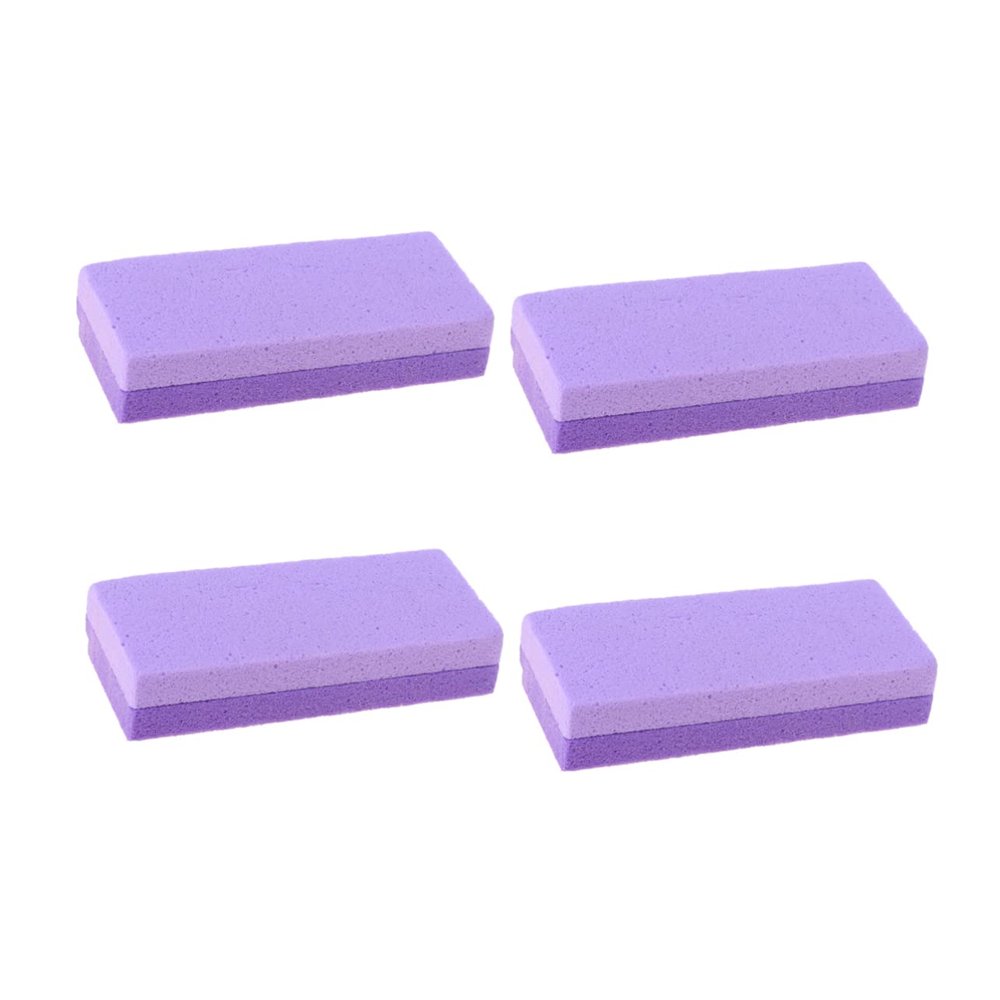 DECORNIJIA 4pcs Double-Sided Foot Pumice Stone for Removal and Foot Care Natural Stone Scrubber for Smooth Skin for Hard Skin and Dead