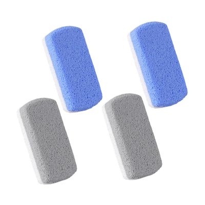 BATHVEVE 4pcs Portable Foot Grinders Double-Sided Pumice Stone Foot Scrubbers Callus Remover Pedicure Tools