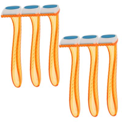 TOGEVAL 6pcs Women Hair Razor Portable Privates Shaving Tool for Arms Legs Intimate Areas Safe Durable and Skin-Friendly Hair Removal Shaver