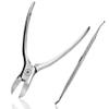 Heavy Duty Podiatrist Toenail Clippers for Thick and Ingrown Nails, Toe Nail Clippers for Men Women Seniors, Stainless Steel 2PCS view 1