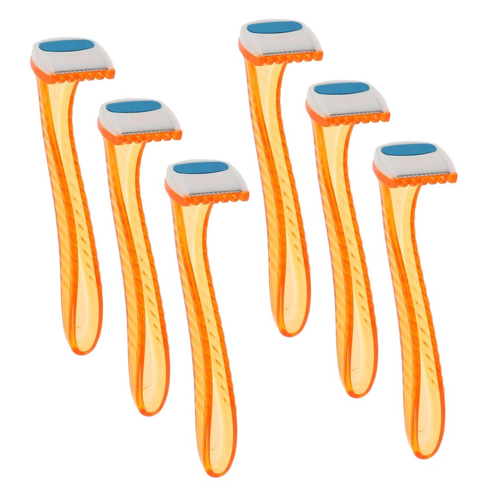 BATHVEVE 6pcs Women Hair Razor for Underarm and Bikini Area Intimate Hair Trimmer and Shaver Travel-Friendly Design for Easy Use