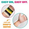 Kraze FX Enchanted Oasis Split Cake Palette - 6x6 gm by Tamina Muhammed Professional 1-Stroke Split Cake with 1 brush Hypoallergenic Non-Toxic Water Activated Face and Body Painting for Kids Safe view 3