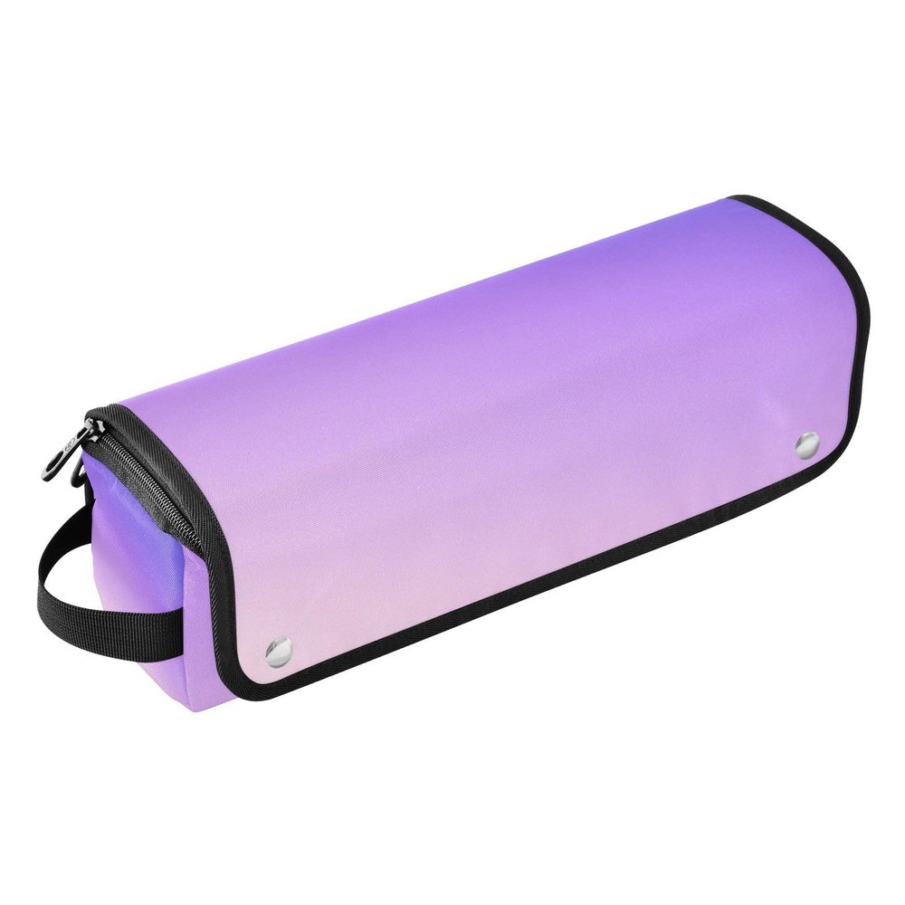 miaozhen Hair Tool Travel Bag for Women with Removable Heat Resistant Mat Curling Iron Travel Holder Storage Bag for Curling Iron Straightener Flat Hair Dryer,Purple Gradient Modern Art Portable