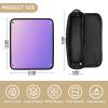 miaozhen Hair Tool Travel Bag for Women with Removable Heat Resistant Mat Curling Iron Travel Holder Storage Bag for Curling Iron Straightener Flat Hair Dryer,Purple Gradient Modern Art Portable view 4