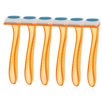 VICASKY 6pcs Women's Hair Razor for Underarm Intimate Areas Portable Trimmer for Smooth Hair Removal to Use for Travel and Everyday Grooming Random Color