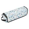 miaozhen 2-in-1 Curling Iron Travel Case with Heat Resistant Pad Large Hair Straigheners Travel Case for Hot Tools Curling Iron Flat Irons Hair Volumizer Styler,Light Blue Small Floral Patterns view 1