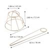 BESTYASH Hair Bun Holder Metal Stick Pin Elegant Hollow for Women for Weddings Parties and Daily Styles view 2