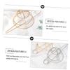 BESTYASH Hair Bun Holder Metal Stick Pin Elegant Hollow for Women for Weddings Parties and Daily Styles view 4