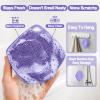 ARIOSOX Silicone Body Scrubber, Gentle Texture Exfoliating Body Scrubber for Men and Women On Sensitive Skin, Soft Scrubber Produces Rich Form and Builds Up Lather, Getting a Deep Skin Clean (Purple) view 3