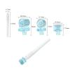 3in1 Derma Roller Kit 0.25mm Microneedle Derma Rolling Facial Beauty Roller Skin Care Tools with 3 Replaceable Heads view 4