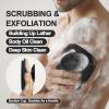 ARIOSOX Silicone Body Scrubber, Gentle Texture Exfoliating Body Scrubber for Men and Women On Sensitive Skin, Soft Scrubber Produces Rich Form and Builds Up Lather, Getting a Deep Skin Clean (Black) view 2