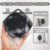 ARIOSOX Silicone Body Scrubber, Gentle Texture Exfoliating Body Scrubber for Men and Women On Sensitive Skin, Soft Scrubber Produces Rich Form and Builds Up Lather, Getting a Deep Skin Clean (Black) view 3