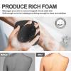 ARIOSOX Silicone Body Scrubber, Gentle Texture Exfoliating Body Scrubber for Men and Women On Sensitive Skin, Soft Scrubber Produces Rich Form and Builds Up Lather, Getting a Deep Skin Clean (Black) view 4
