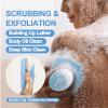 ARIOSOX Silicone Body Scrubber, Gentle Texture Exfoliating Body Scrubber for Men and Women On Sensitive Skin, Soft Scrubber Produces Rich Form and Builds Up Lather, Getting a Deep Skin Clean (Blue) view 2
