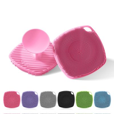 ARIOSOX Silicone Body Scrubber, Gentle Texture Exfoliating Body Scrubber for Men and Women On Sensitive Skin, Soft Scrubber Produces Rich Form and Builds Up Lather, Getting a Deep Skin Clean (Pink)