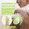 ARIOSOX Silicone Body Scrubber, Gentle Texture Exfoliating Body Scrubber for Men and Women On Sensitive Skin, Soft Scrubber Produces Rich Form and Builds Up Lather, Getting a Deep Skin Clean (Green) view 2