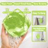 ARIOSOX Silicone Body Scrubber, Gentle Texture Exfoliating Body Scrubber for Men and Women On Sensitive Skin, Soft Scrubber Produces Rich Form and Builds Up Lather, Getting a Deep Skin Clean (Green) view 3
