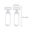 PLAFOPE 2pcs Women's Facial Hair Remover Underarm Shaver Leg Hair Trimmer for Beauty Grooming Tool view 2
