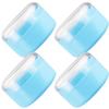 VICASKY 4pcs Talcum Powder Puff Box Body Dusting Powder Applicator Plastic Synthetic Sponge for Boys and Girls Travel-friendly Easy to Use view 1