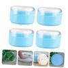 VICASKY 4pcs Talcum Powder Puff Box Body Dusting Powder Applicator Plastic Synthetic Sponge for Boys and Girls Travel-friendly Easy to Use view 4