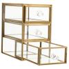 ABOOFAN Jewelry Storage Case Multi-layer Desktop Holder Safe and Elegant Design for Lipsticks Necklaces Earrings Pendants Brooches Home and Dorm view 1