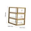 ABOOFAN Jewelry Storage Case Multi-layer Desktop Holder Safe and Elegant Design for Lipsticks Necklaces Earrings Pendants Brooches Home and Dorm view 2