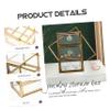 ABOOFAN Jewelry Storage Case Multi-layer Desktop Holder Safe and Elegant Design for Lipsticks Necklaces Earrings Pendants Brooches Home and Dorm view 4