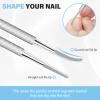 2PCS Ingrown Toenail File and Lifters, Upgraded Professional Surgical Safe Ingrown Toenail Treatment Ingrown Toenail Removal Kit Ingrown Toenail Tool (Sliver 2 Pieces) view 4