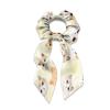 Xernghsao Women's Hair Fashion Accessories Beige Cat Head Print Hair Ties Highly Elastic Ponytail Holders Bow Scrunchies Comfortable Waterproof Wear-resistant, Suitable for Matching Dresses view 1
