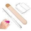 LOORGVEL Professional Makeup Kit Handheld Mixing Palette Stainless Steel Spatula Makeup Organizer Bag Included view 1