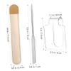 LOORGVEL Professional Makeup Kit Handheld Mixing Palette Stainless Steel Spatula Makeup Organizer Bag Included view 3