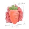 Ipetboom 3pcs Exfoliating Bathing Ball Soft and Shower Sponge for Deep Cleaning Random Fruit Design for Body Scrubbing and Skin Care view 2