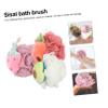 Ipetboom 3pcs Exfoliating Bathing Ball Soft and Shower Sponge for Deep Cleaning Random Fruit Design for Body Scrubbing and Skin Care view 3