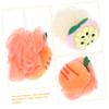 Ipetboom 3pcs Exfoliating Bathing Ball Soft and Shower Sponge for Deep Cleaning Random Fruit Design for Body Scrubbing and Skin Care view 4