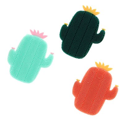 TOVINANNA 3pcs Silicone Face Wash Brush Makeup Removal Facial Brush Gentle Facial Cleanser for Women Handhold Cleansing Tool