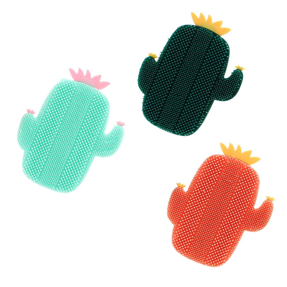 TOVINANNA 3pcs Silicone Face Wash Brush Makeup Removal Facial Brush Gentle Facial Cleanser for Women Handhold Cleansing Tool