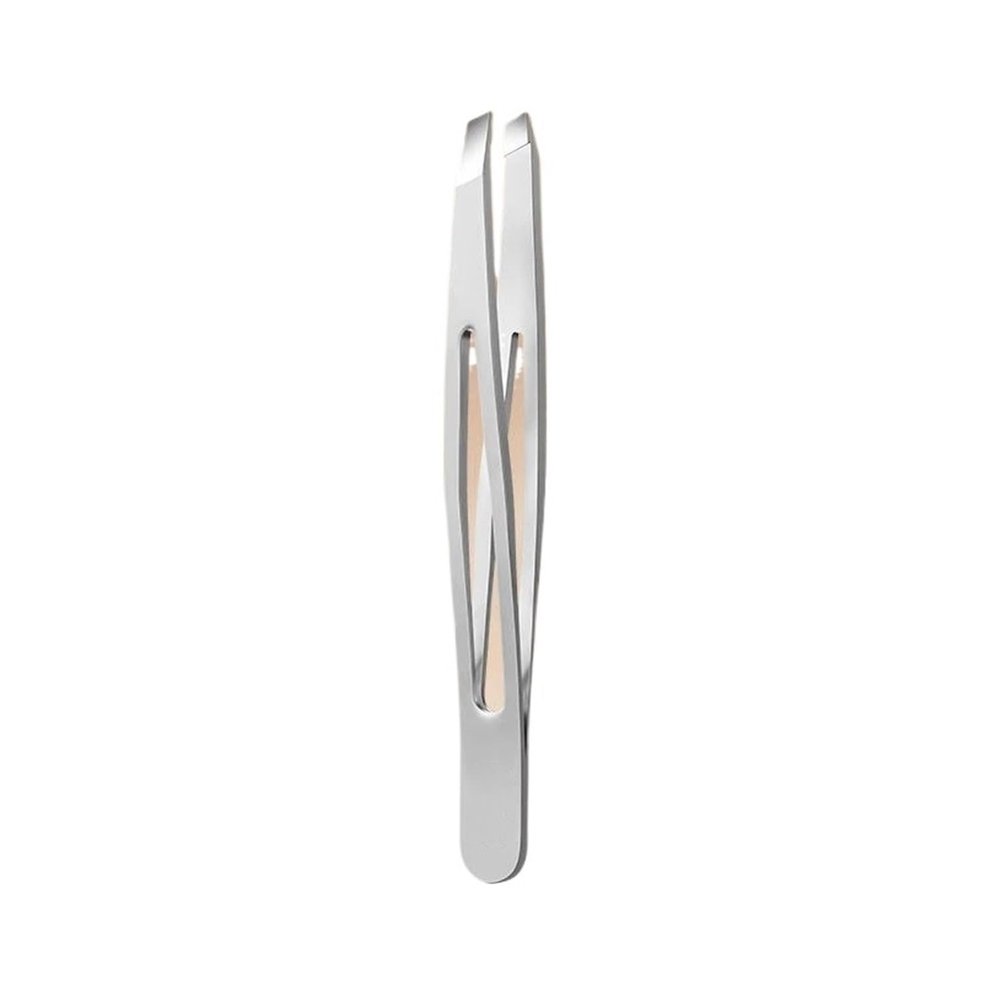 Eyebrow Tweezers Eyebrow Plucking Beard Artifacts False Eyelash Tweezers(Silvery Morden)