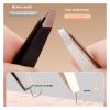 Eyebrow Tweezers Eyebrow Plucking Beard Artifacts False Eyelash Tweezers(Silvery Morden) view 4