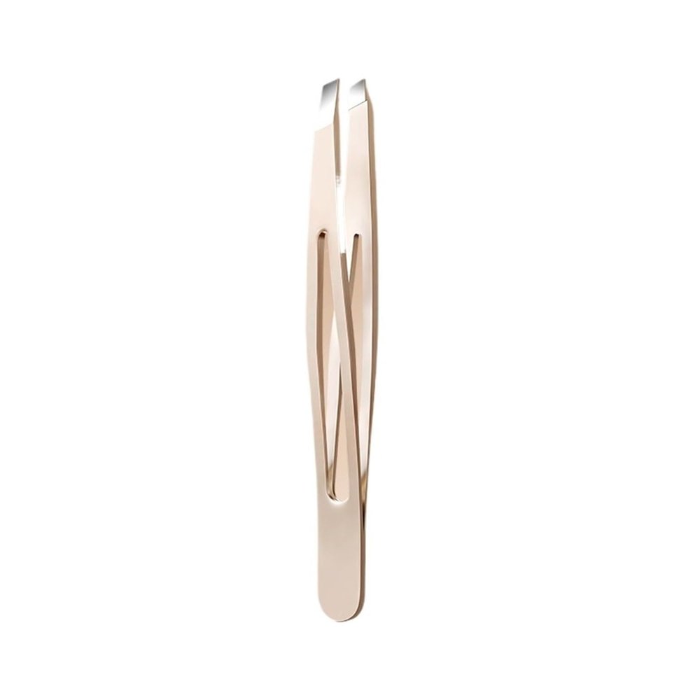Eyebrow Tweezers Eyebrow Plucking Beard Artifacts False Eyelash Tweezers(Golden Morden)