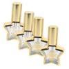 4Pcs 8ml Glass Star Perfume Bottles Refillable Travel Sprayers view 1