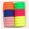 PACKOVE 100Pcs Colorful Rhombus Hair Bands Broadside Rubber Hair Ties for Women Ventilated Rope for Ponytails and Updos view 2